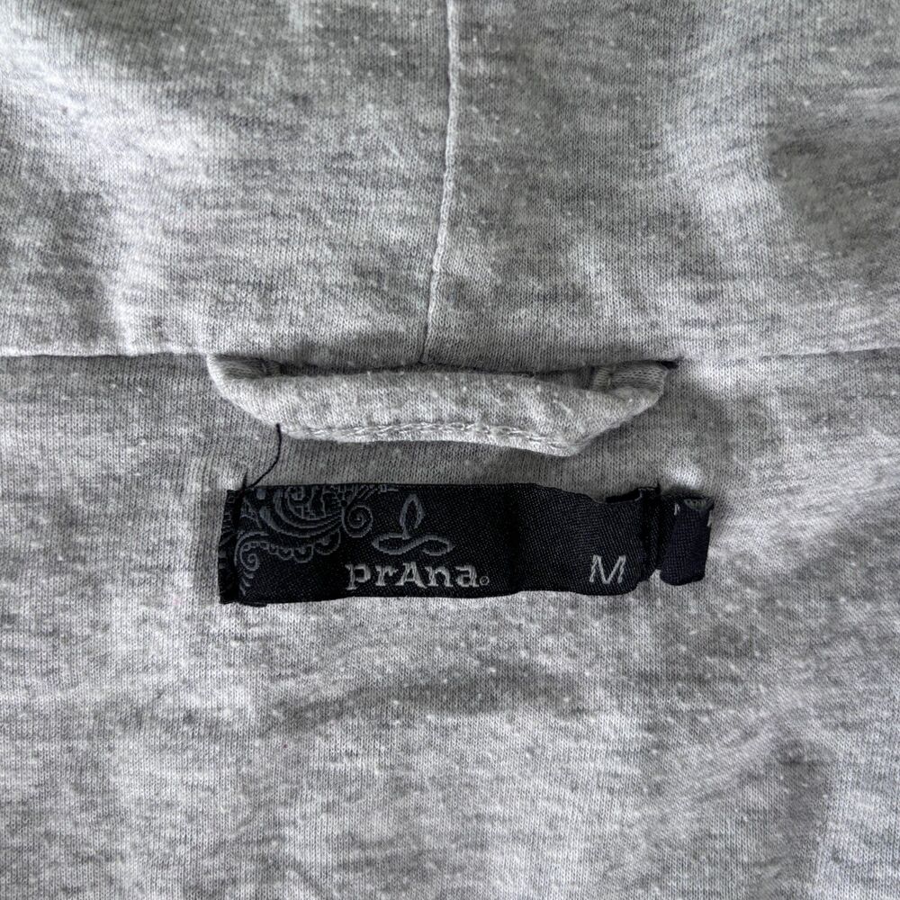 prAna Women's M Polar Escape Half Zip Sherpa Fleece Hoodie Gray Pullover Cozy - Picture 5 of 8